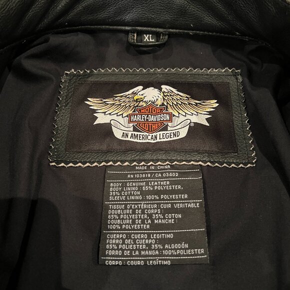 Harley-Davidson “Streetwise No Cages” Leather Jacket –Men's XL - Picture 5 of 5
